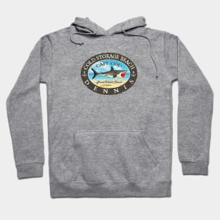 Cold Storage Beach, Dennis, Massachusetts (Cape Cod) Great White Shark Hoodie